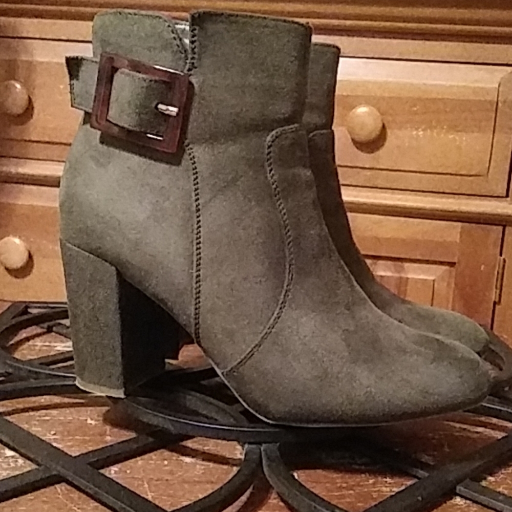 Sexy Olive Ankle Boots